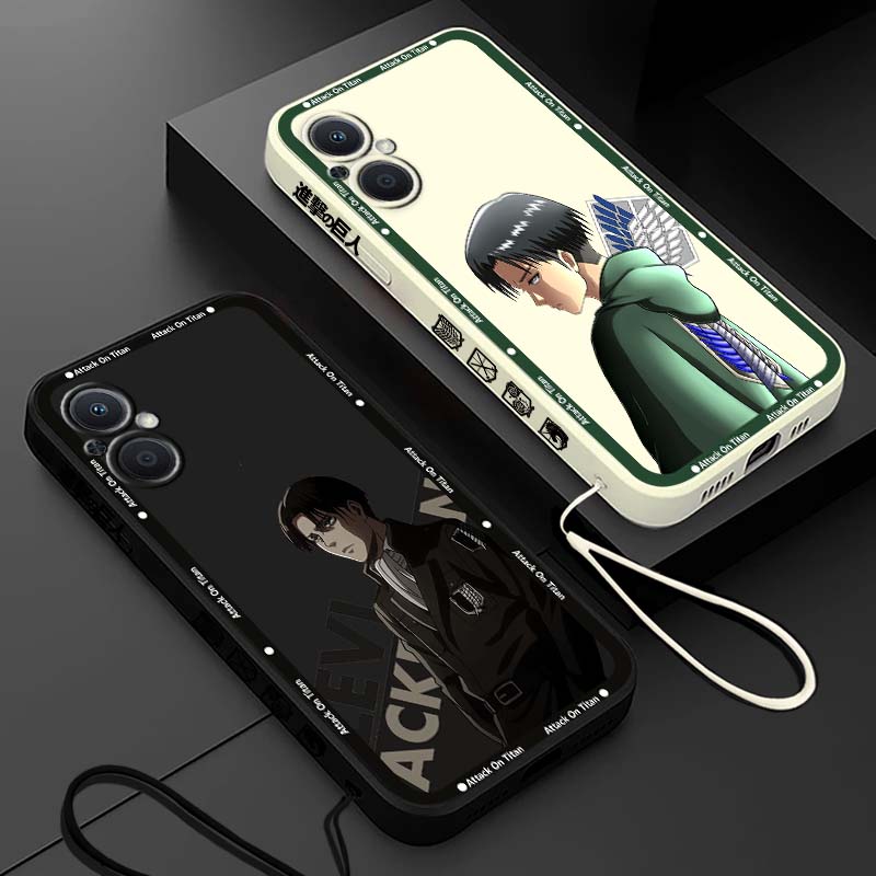 Oppo Reno 12 - Funda de lujo Attack On Titan
