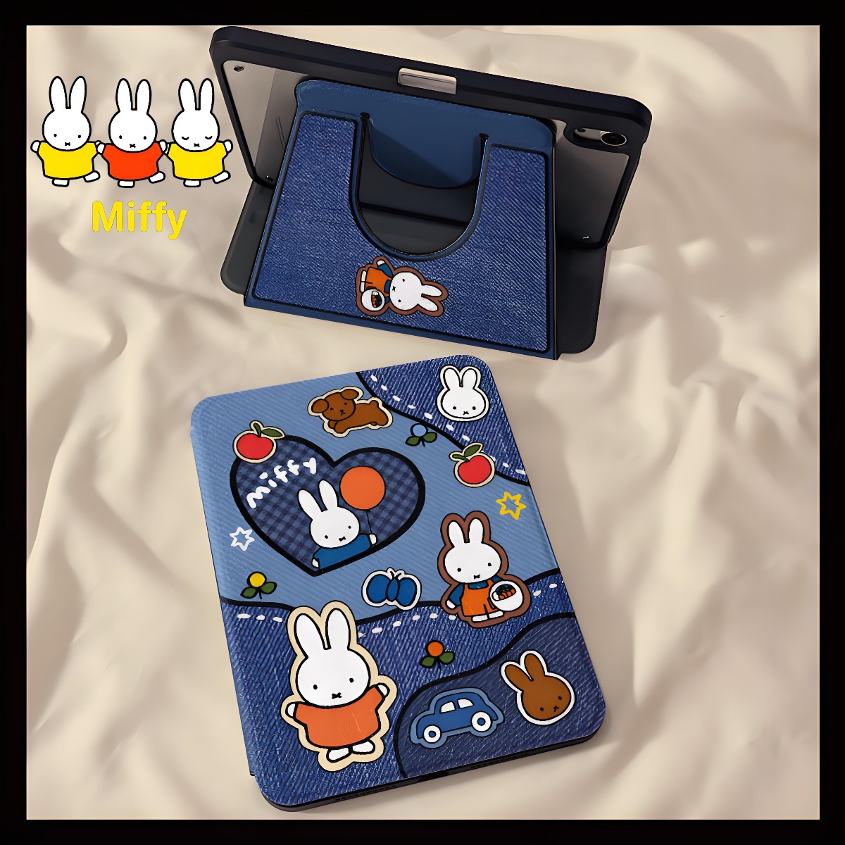 Tablet Accessories Case - Funda para tableta Kawaii Miffy Rabbit,