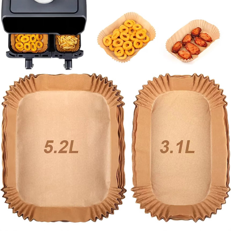 Hotwav Tablet Accessories - Revestimientos de papel rectangulares para freidora