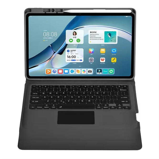 Tablet Keyboard Case - Teclado Trackpad inalámbrico para tableta Huawei