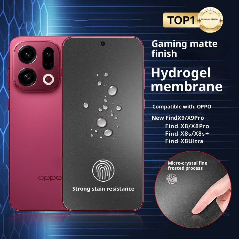 Oppo Find X8 - Película de hidrogel mate frontal curvada