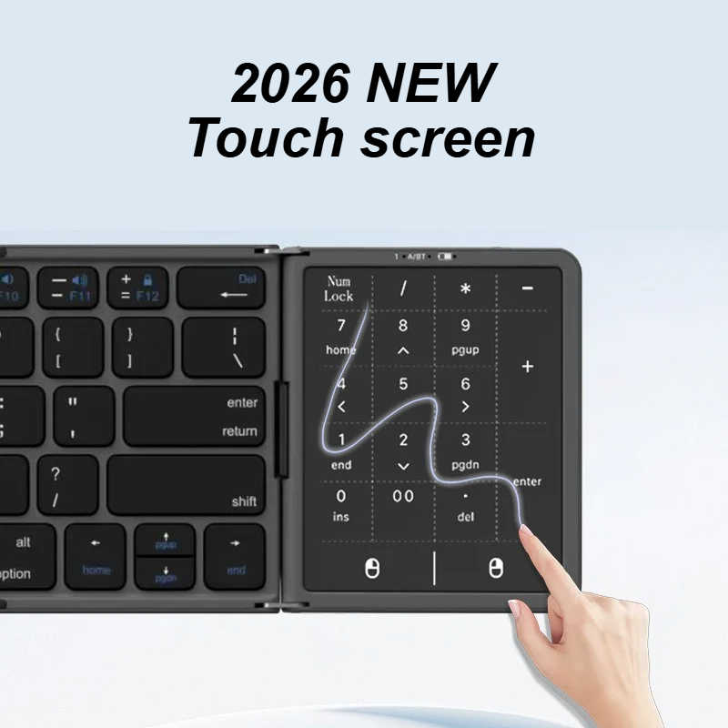 Tablet Accessories Keyboard - Nuevo teclado Bluetooth plegable de tres