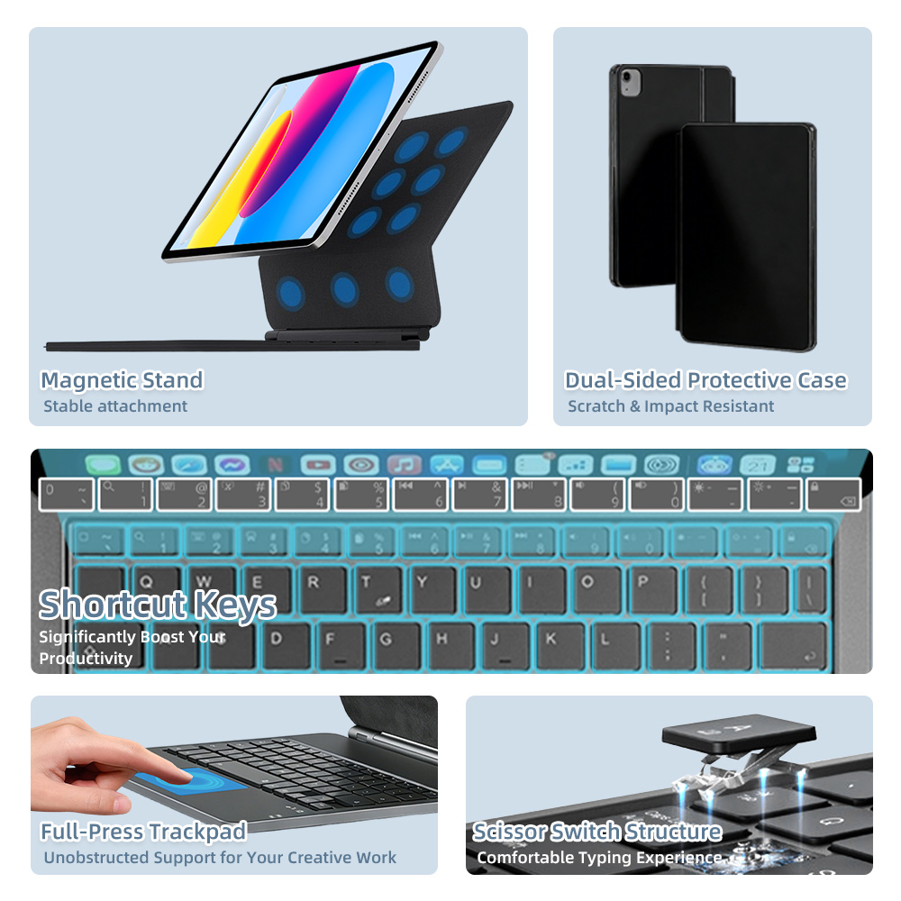 Teclado Mágico 2026 con Blueto - Tablet Accessories Case reseña y precio