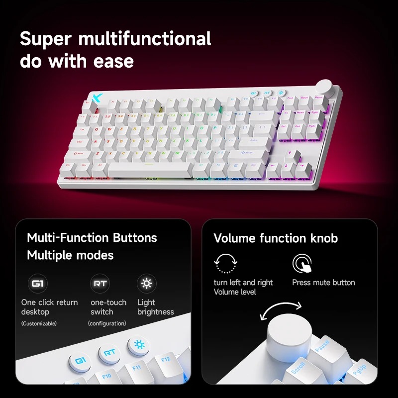 Teclado Magnético Mchose Mix87 - Tablet Accessories Keyboard reseña y precio