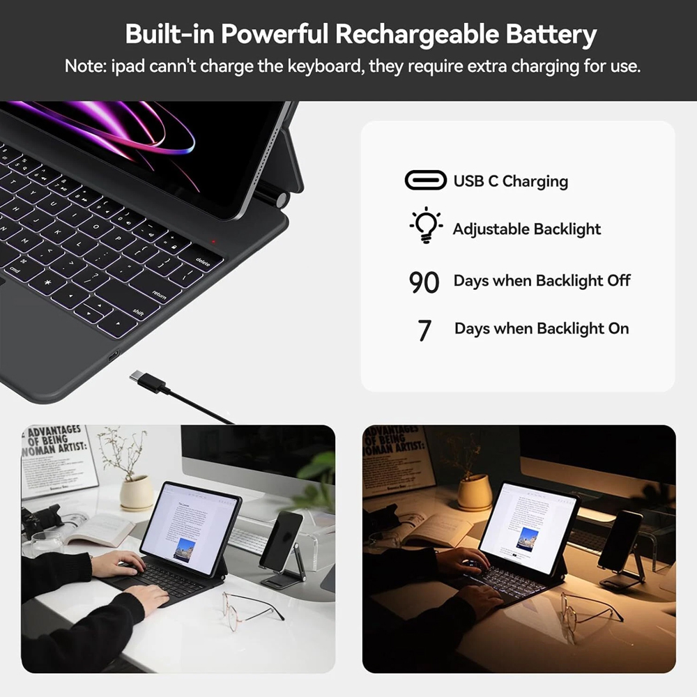 Funda con Teclado Bluetooth pa - Tablet Keyboard Case reseña y precio