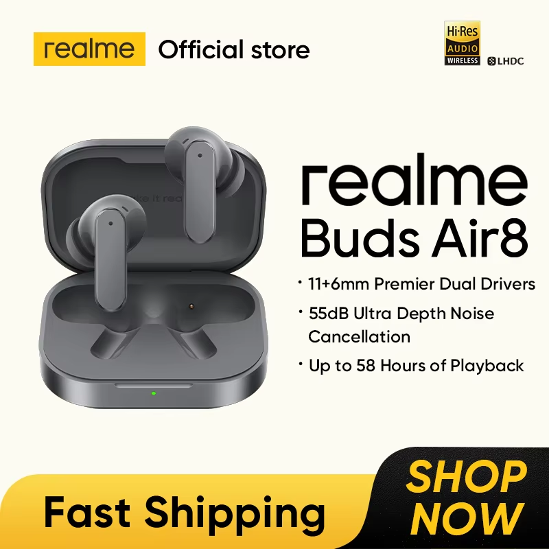   Versión Global realme Buds A - Realme Tablet Accessories reseña y precio