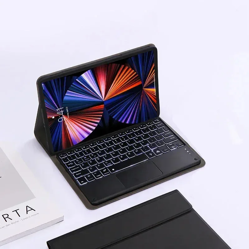 Funda con teclado retroilumina - Tablet Accessories Amazon reseña y precio