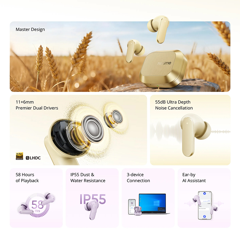 Versión Global realme Buds Air - Realme Tablet Accessories reseña y precio